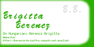 brigitta berencz business card